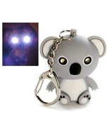 LED KOALA BEAR KEYCHAIN with Light and Sound Cute Animal Noise Key Chain... - $113.26 MXN