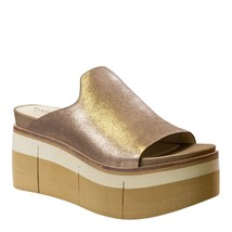 Naked Feet women&#39;s flow wedge sandals in Gold - $92.00