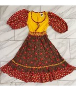 Vtg 1970&#39;s Patchwork Calico Floral Cotton Prairie Dress Skirt Jody T Cal... - $287.21 CAD