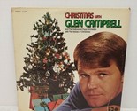Christmas with Glen Campbell - SL-6699 Capitol Stereo 12&quot; LP Record Holi... - $6.41