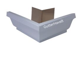 1 - Aluminum  6 - Inch Gutter Outside Box Miter Color White - $391.54 MXN