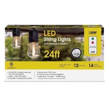 Feit SL24-12/FIL/REM LED String Lights w/Remote Control String Lights 24&#39; 12-PK - £35.83 GBP