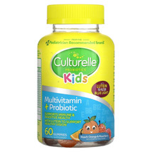Kids Probiotics, Multivitamin+Probiotic, Peach-Orange &amp; Mixed Berry 60 EXP.11/23 - £11.82 GBP