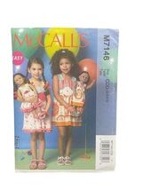 McCall's M7146 Girls Doll Dress CDD (2-3-4-5) Easy Pullover Sun Dress - $6.23