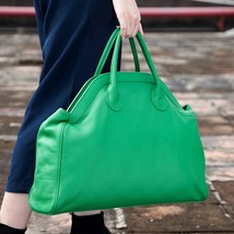 2023 New  Designer Leather Bag Women&#39;s Handbag 100%  Leather Green  Bag  Fashion - £133.93 GBP