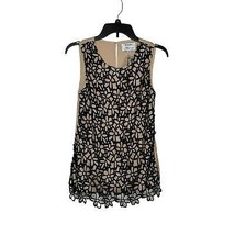 Neiman Marcus Women&#39;s Top Lela Rose Floral Silk Blend Sleeveless Target XS NWOT - £14.04 GBP