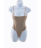 Unbranded Teens Women Spaghetti Strap Bodysuit Size M Tan - $188.30 MXN