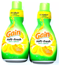 (2 Bottles) Gain Fresh Splash Soft Fresh Fabric Softener 48 Loads 41 fl oz - £28.63 GBP