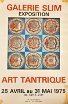 Tantric Art - Original Exhibition Poster - Slim Paris Gallery - Rare - 1975 - £108.87 GBP