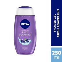 NIVEA Shower Gel, Power Fruit Fresh Body Wash, Women, 250ml (Pack of 1) - $17.32