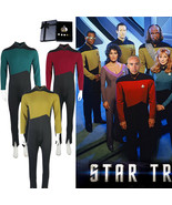 Star Trek Cosplay Costume The Next Generation Jumpsuit Uniform in Red Go... - £62.16 GBP+
