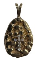 Cubic zirconia Unisex Pendant 14kt Yellow Gold 377615 - $359.00