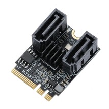 M.2(A+E Key) To 2 Ports Sata3.0 6G Multiplier Free Driver - $32.99