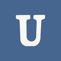 YRONTY 4in White Wooden Letter U Unfinished DIY Crafts Decorative Alphabet - $62.50 MXN