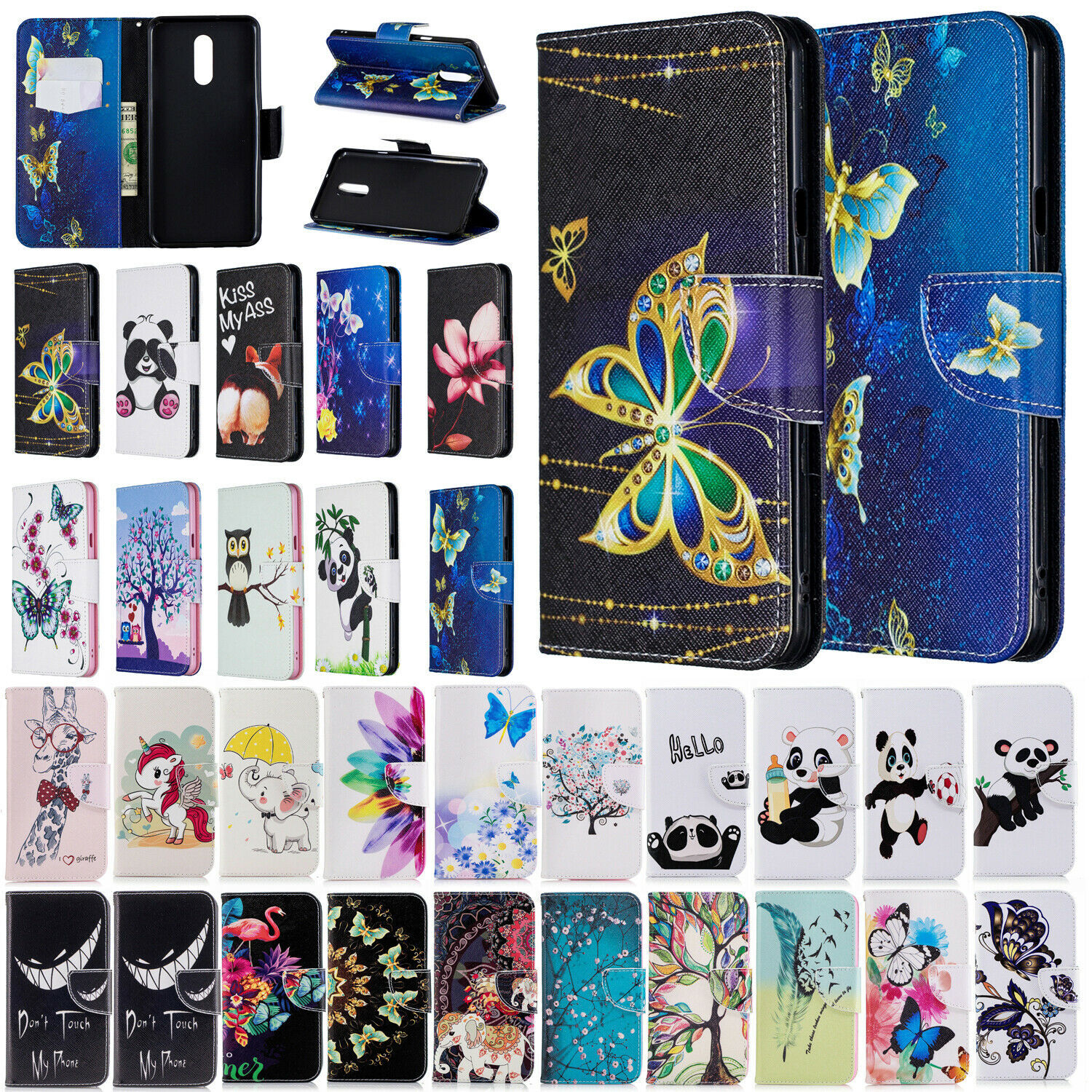 For LG Stylo 5/Stylo 4 Magnetic Leather Wallet Phone Case Cover Flip Stand Card