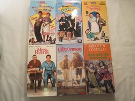Vhs (Lot Of 6) Movies Meet Parent Ma &amp; Pa Kettle Great Outdoors Abbott &amp; [12E5] - £18.04 GBP