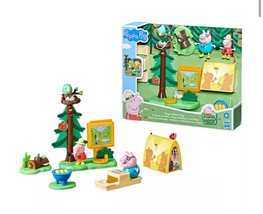 Peppa Pig Peppa&#39;s Nature Day Camping Toys Playset Peppa &amp; Daddy Figures- SALE - £19.91 GBP