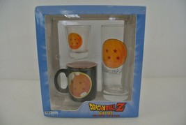 Dragon Ball Z Cup Gift Set Shot Glass Espresso Mug Glass New in Package - $33.68