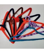 Vintage Crochet Wire Clothes Hangers SET OF 8 Multicolor - $409.66 MXN