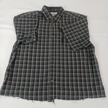 Columbia Shirt Men's Brown Plaid Button Down Long Sleeve Shirt Sz M (Length Cut) image 10