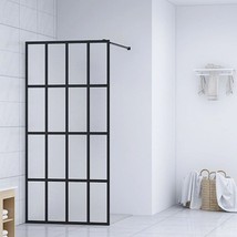 vidaXL Tempered Glass Walk-in Shower Screen, 39.4"x76.8", Frosted Finish, Easy - $368.99