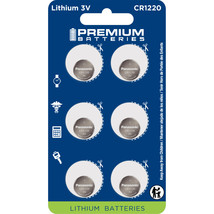 Premium Batteries Panasonic CR1220 3V Child Safe Lithium Coin Cell (6 Count) - £12.90 GBP