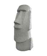 Easter Island Head 28&quot; Cryptic Garden Statue Natural Granite Appearance - $157.41