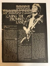 1980s Bruce Springsteen Vintage 1 Page Article Casing The Promised Land Ar1 - £4.68 GBP