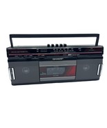 Sharp Boombox QT-248 Black AM/FM Stereo Radio Cassette Recorder Vintage - £58.92 GBP