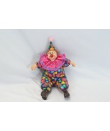 Russ Corkles Clown with Tag Satin type fabric - £16.25 GBP