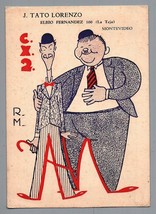 Old Postcard CInema Film Laurel and Hardy Vintage Comic Art Card - $32.90