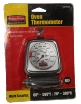 2 LOT RUBBERMAID COMMERCIAL PRODUCTS STAINLESS STEEL OVEN THERMOMETERS C... - £11.99 GBP