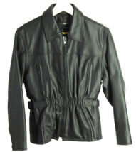 Just Leather San Jose Women&#39;s Black Leather Vented Lined Biker Jacket Sm... - £105.12 GBP