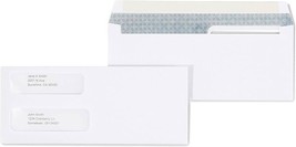 100 x Staples # 9 - 3 7/8 x 8 7/8 Invoice Double Window Security-Tint Envelopes - £12.78 GBP