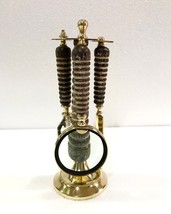 Vintage Brass Decorative Magnifying Glass Bottle &amp; Letter Opener on Stan... - £36.30 GBP
