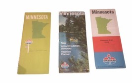Standard Oil Minnesota 1970’s Travel Maps Vintage Set Of 3 - £9.21 GBP