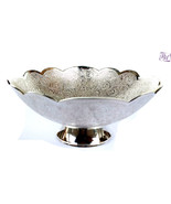 Antique Silver Plated Brass Collectibles Silver Plated Brass Bowl With S... - €48,14 EUR