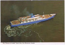 Postcard The Princess Of Acadia Saint John New Brunswick - £3.94 GBP