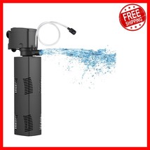 Submersible Aquarium Filter with Biochemical Filtration for 40-150 Gallo... - $48.49