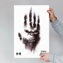 King Kong Godzilla X Kong: The New Empire Movie Poster - Wall Art Decor Gift - £8.51 GBP+