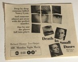 Death In Small Doses Tv Guide Print Ad Richard Thomas Tess Harper TPA11 - £4.69 GBP