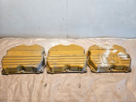 Set of 3 Caterpillar C-12 Diesel Engine Valve Cover 132-9825; 132-9827 OEM - $250.00