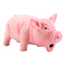 Cute Pig Grunting Squeak Latex Dog Chew Toys Pet Teasing Squeak Sound Funny Toys - £4.15 GBP