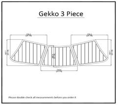 Gekko 3 Piece Swim Platform Pad Boat EVA Teak Decking 1/4&quot; 6mm - £219.81 GBP