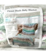 Herrschners Flower Petals Baby Blanket Crochet Kit - Yarn + Pattern 45 x 53 - $53.25 CAD
