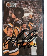 1991-92 Pro Set Mario Lemieux #318 Signed Autographed Auto Hockey Card P... - £193.28 GBP