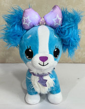 Jay At Play Wish Me Puppy Blue Glow Plush Light Up Pink Bow 10" - £9.01 GBP