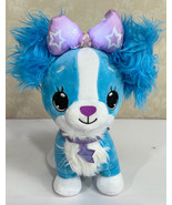 Jay At Play Wish Me Puppy Blue Glow Plush Light Up Pink Bow 10&quot; - £8.98 GBP