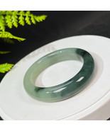 Rare Natural Certified Green Lake Floating Flower Hetian Nephrite Bangle... - $2,308.99