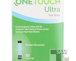 OneTouch Ultra Blue Blood Glucose Test Strips, 50 Ct Exp 02/2025 - £22.13 GBP